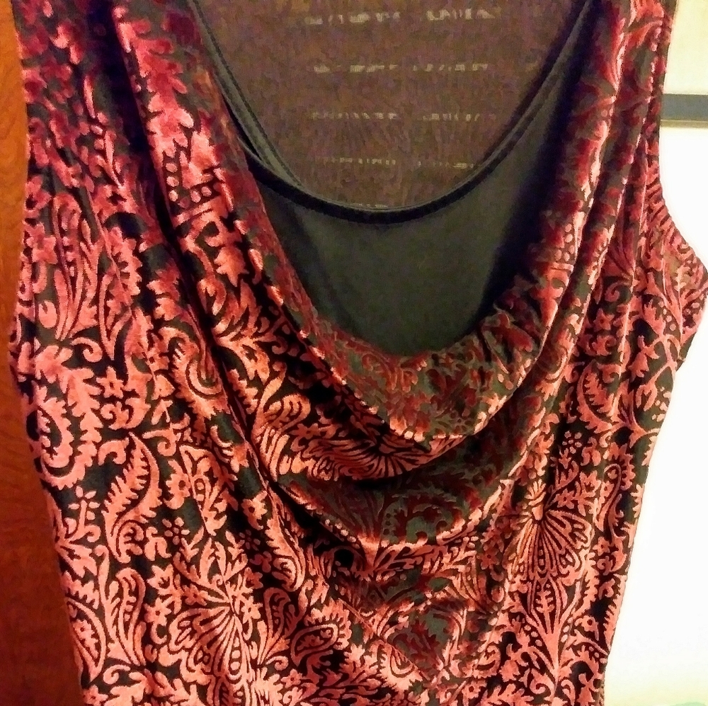 Motherhood Cowl Neck Sleeveless Top